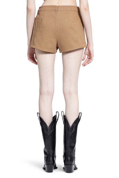 MAX MARA WOMAN BEIGE SHORTS