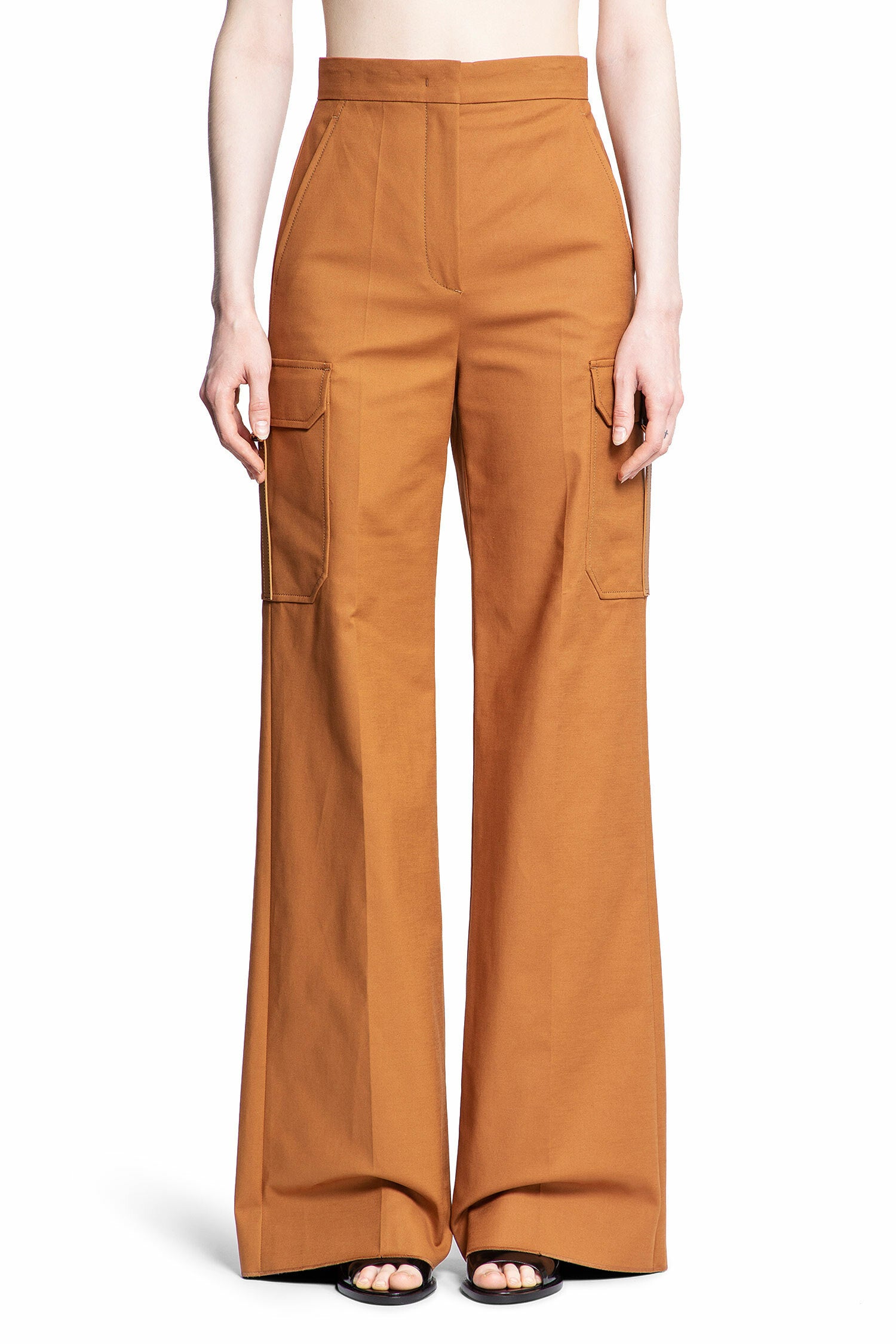 MAX MARA WOMAN BROWN TROUSERS