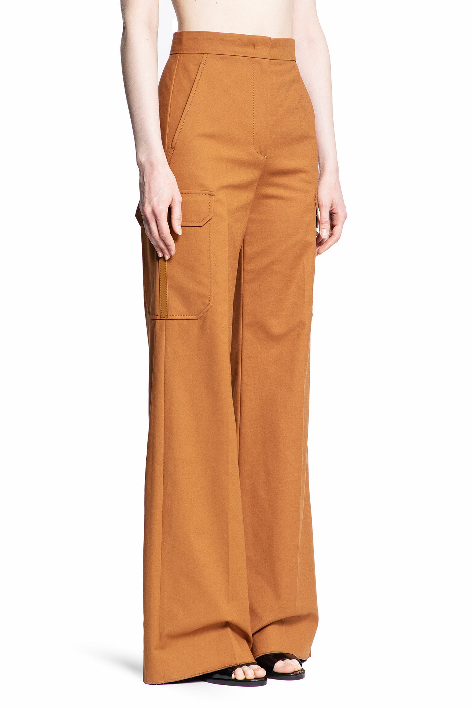 MAX MARA WOMAN BROWN TROUSERS