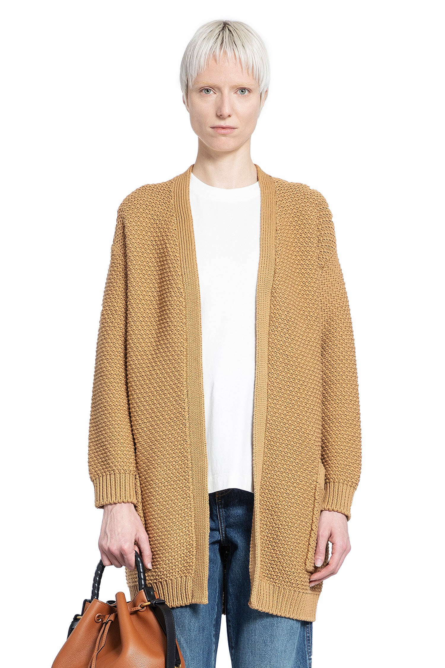 MAX MARA WOMAN BEIGE KNITWEAR