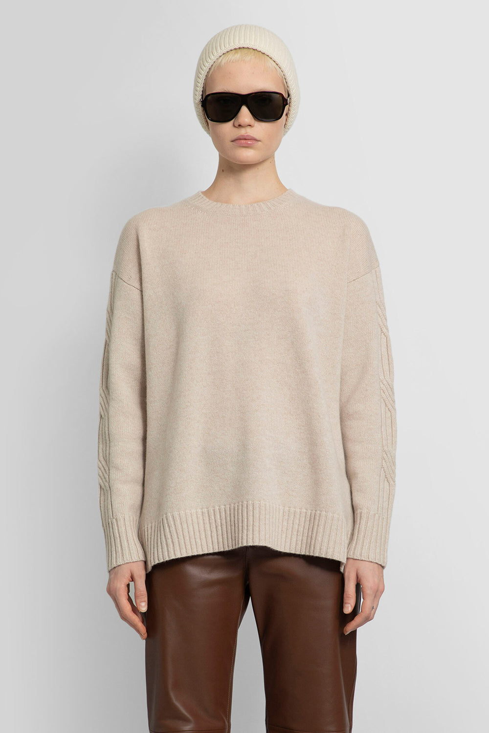 MAX MARA WOMAN BEIGE KNITWEAR