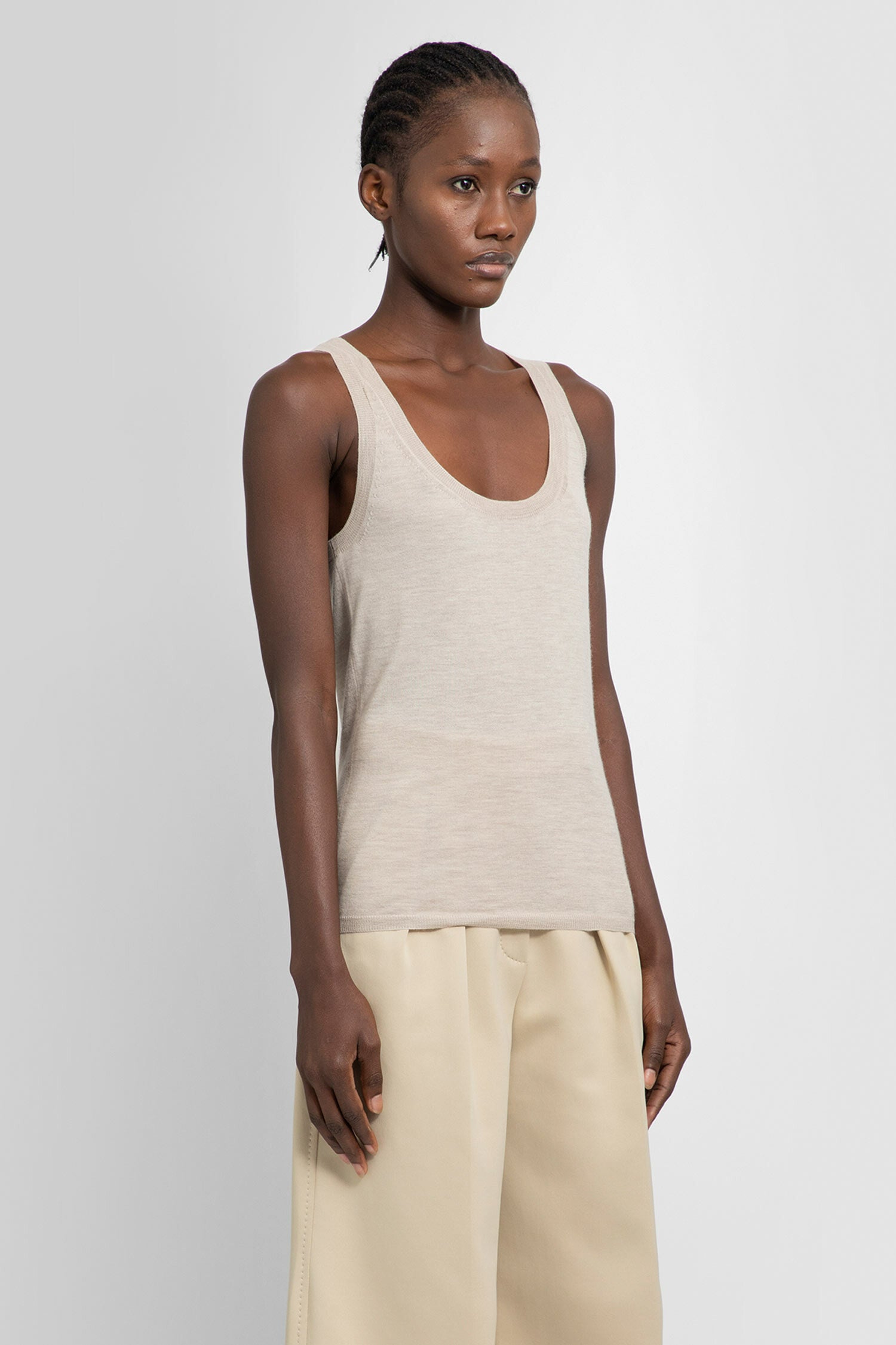 MAX MARA WOMAN BEIGE T-SHIRTS