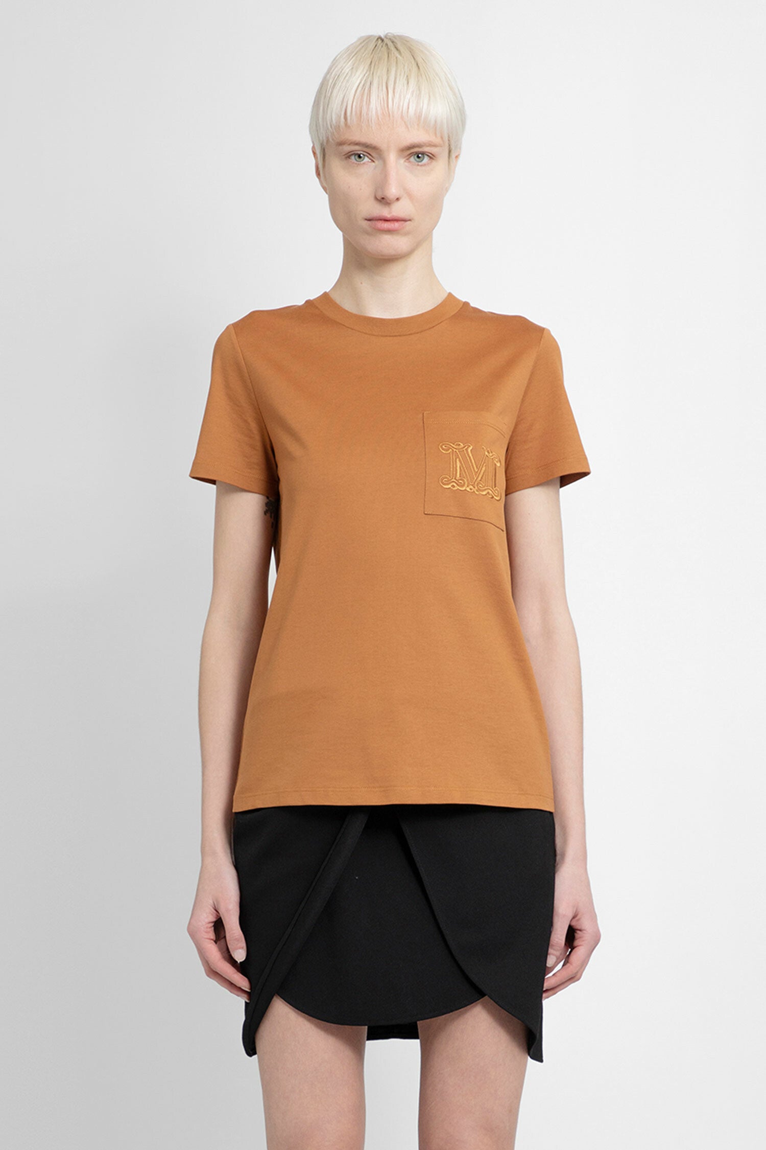 MAX MARA WOMAN BROWN T-SHIRTS