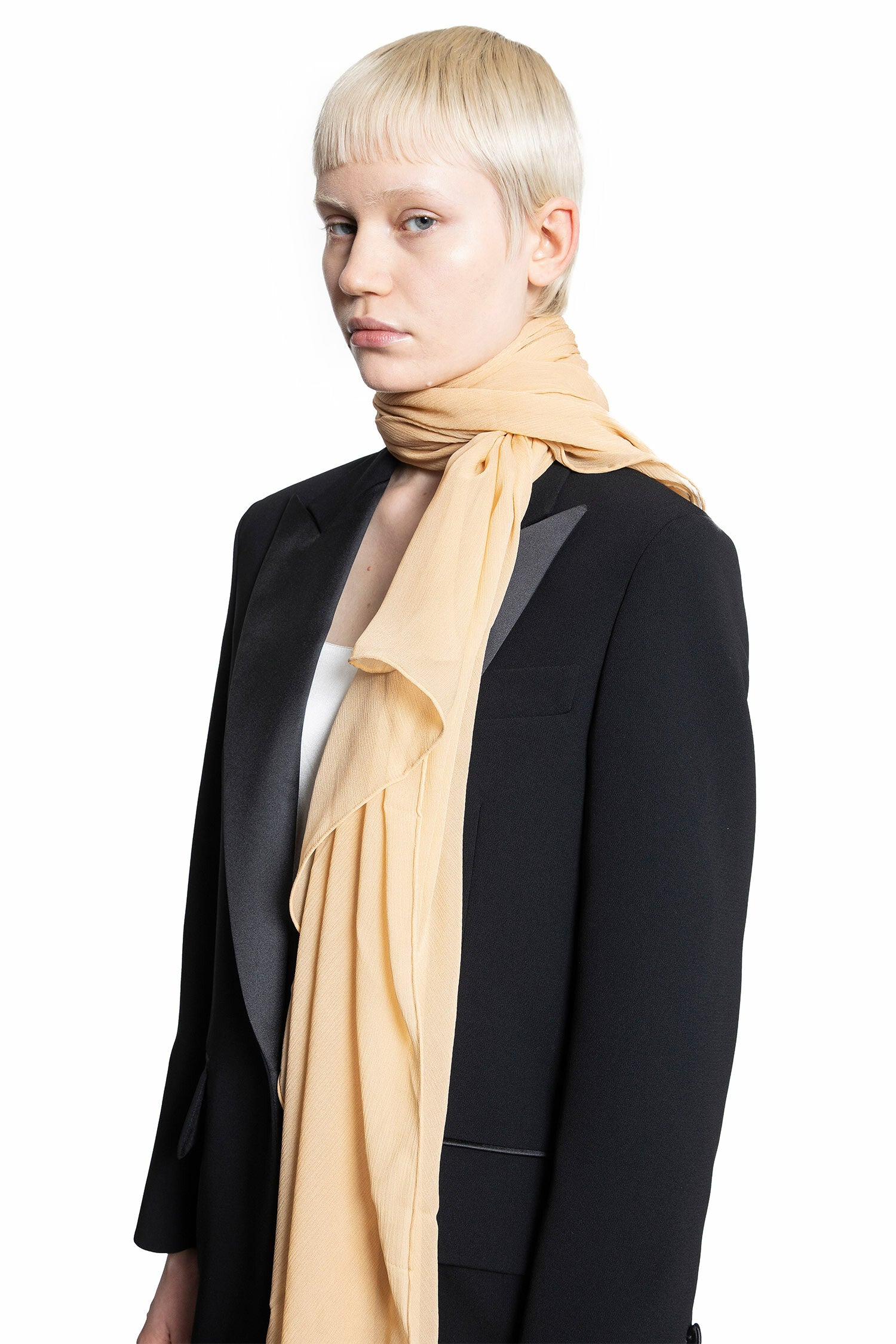 MAX MARA WOMAN BEIGE SCARVES