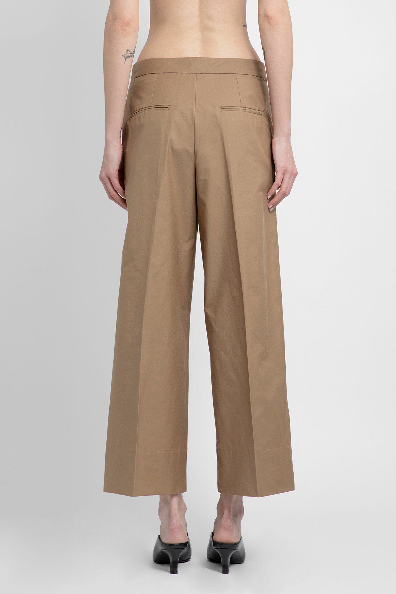 S MAX MARA WOMAN BEIGE TROUSERS