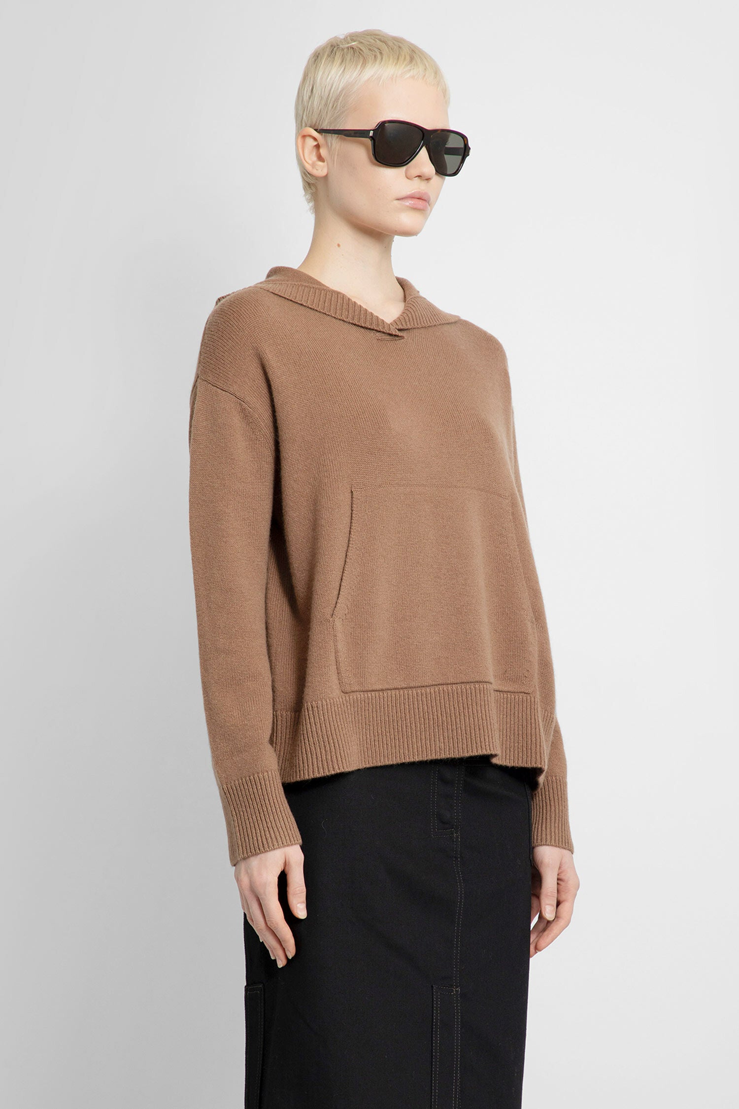 S MAX MARA WOMAN BROWN KNITWEAR