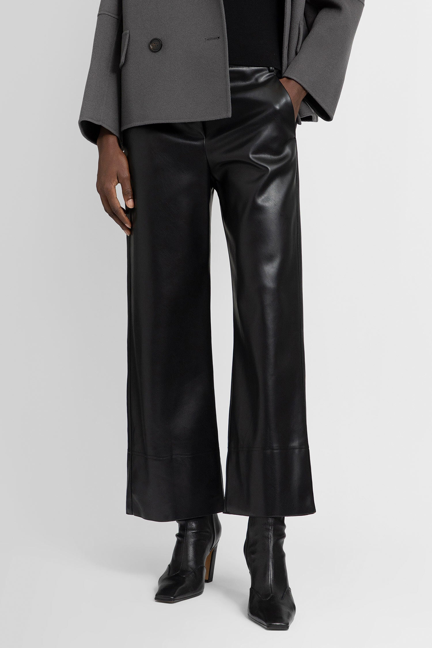 S MAX MARA WOMAN BLACK TROUSERS