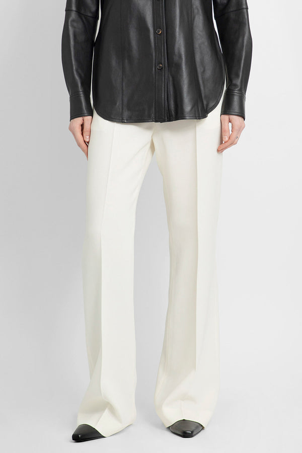 TOTEME WOMAN OFF-WHITE TROUSERS
