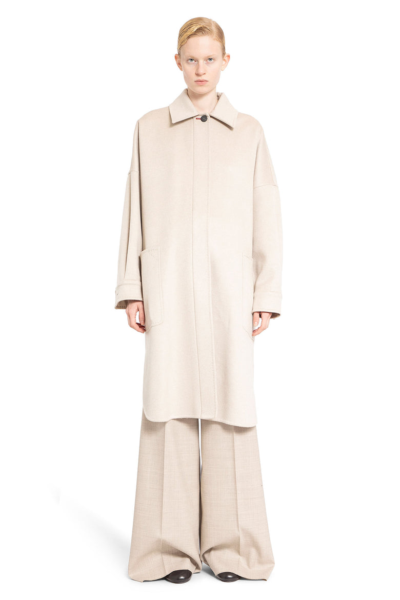 MAX MARA WOMAN BEIGE COATS