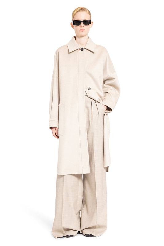 MAX MARA WOMAN BEIGE COATS