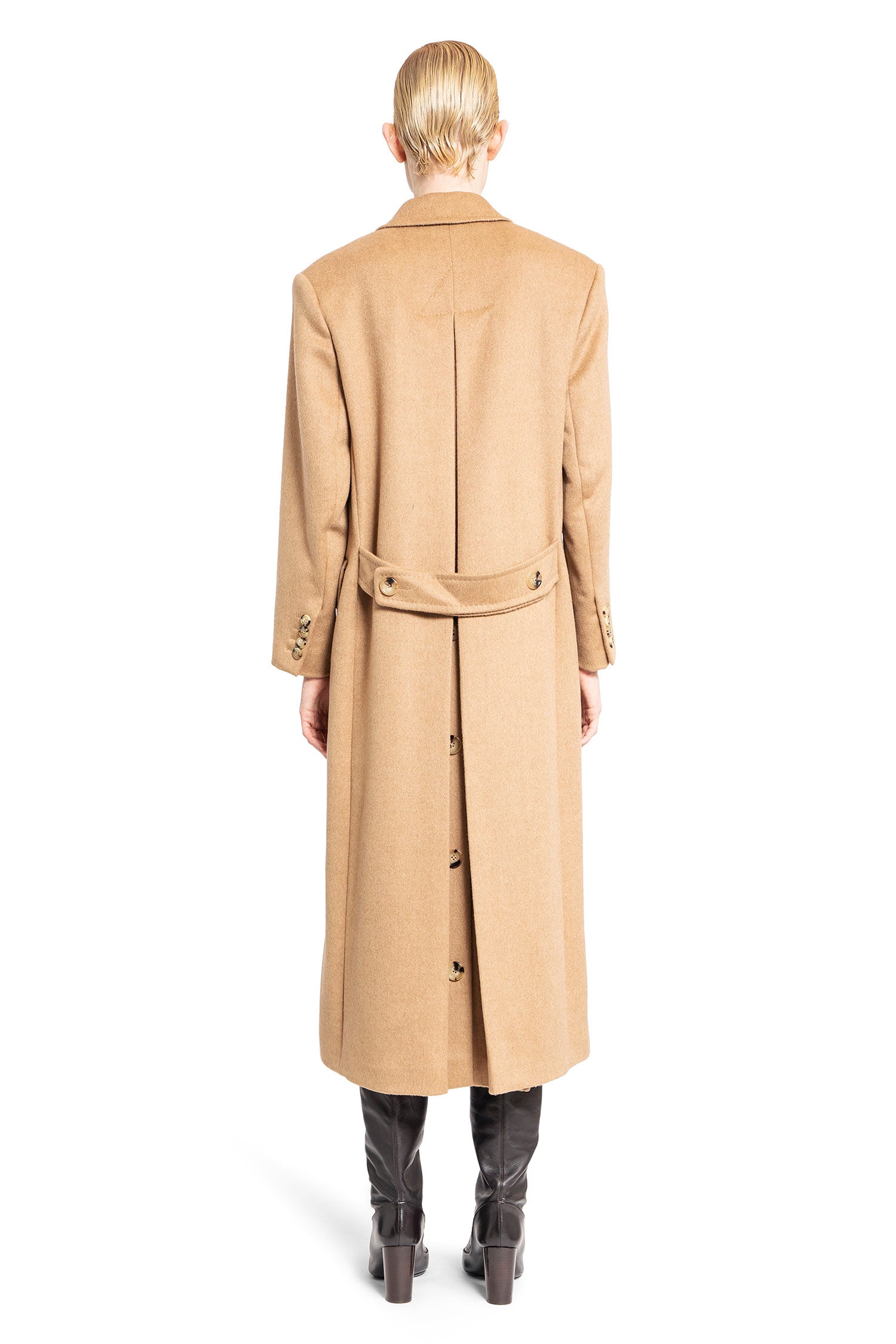 MAX MARA WOMAN BEIGE COATS