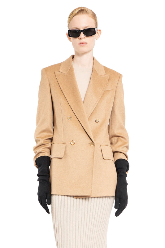 MAX MARA WOMAN BEIGE BLAZERS