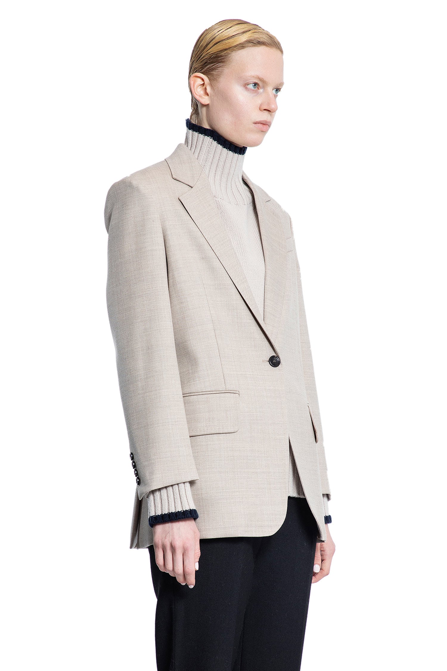 MAX MARA WOMAN BEIGE BLAZERS