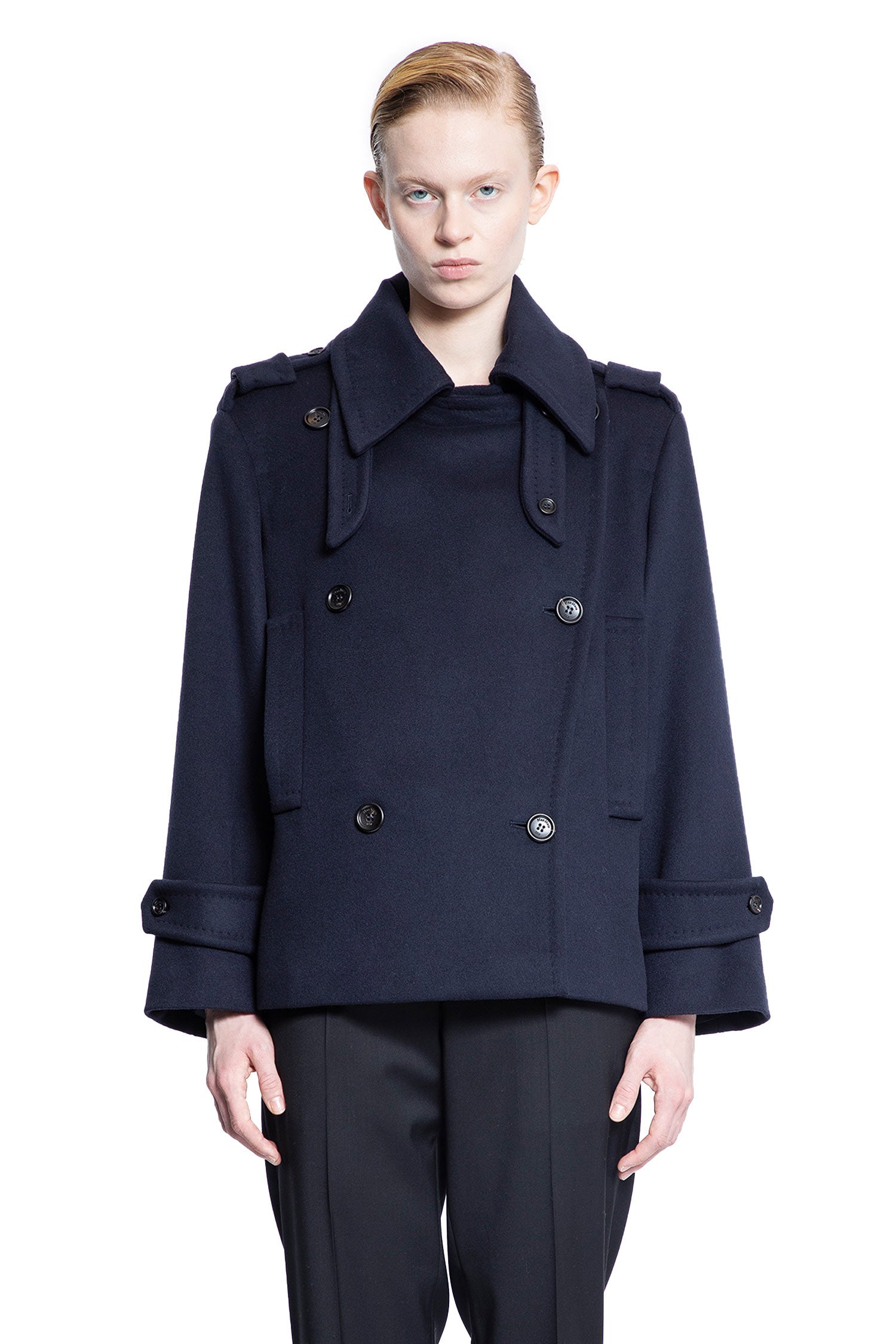 MAX MARA WOMAN BLUE JACKETS