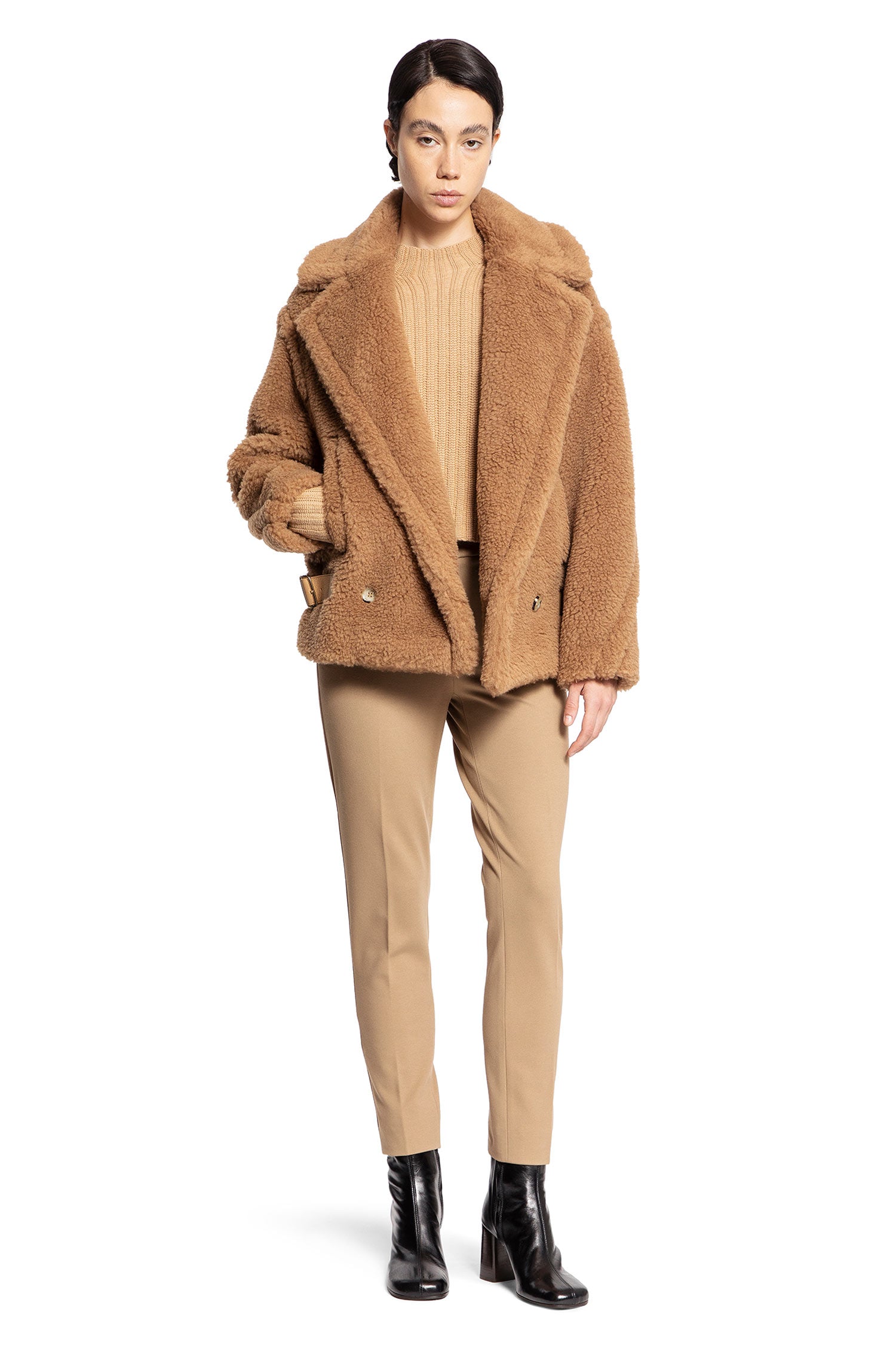 MAX MARA WOMAN BROWN JACKETS