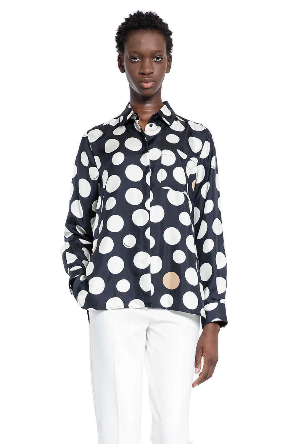 MAX MARA WOMAN BLACK&WHITE SHIRTS