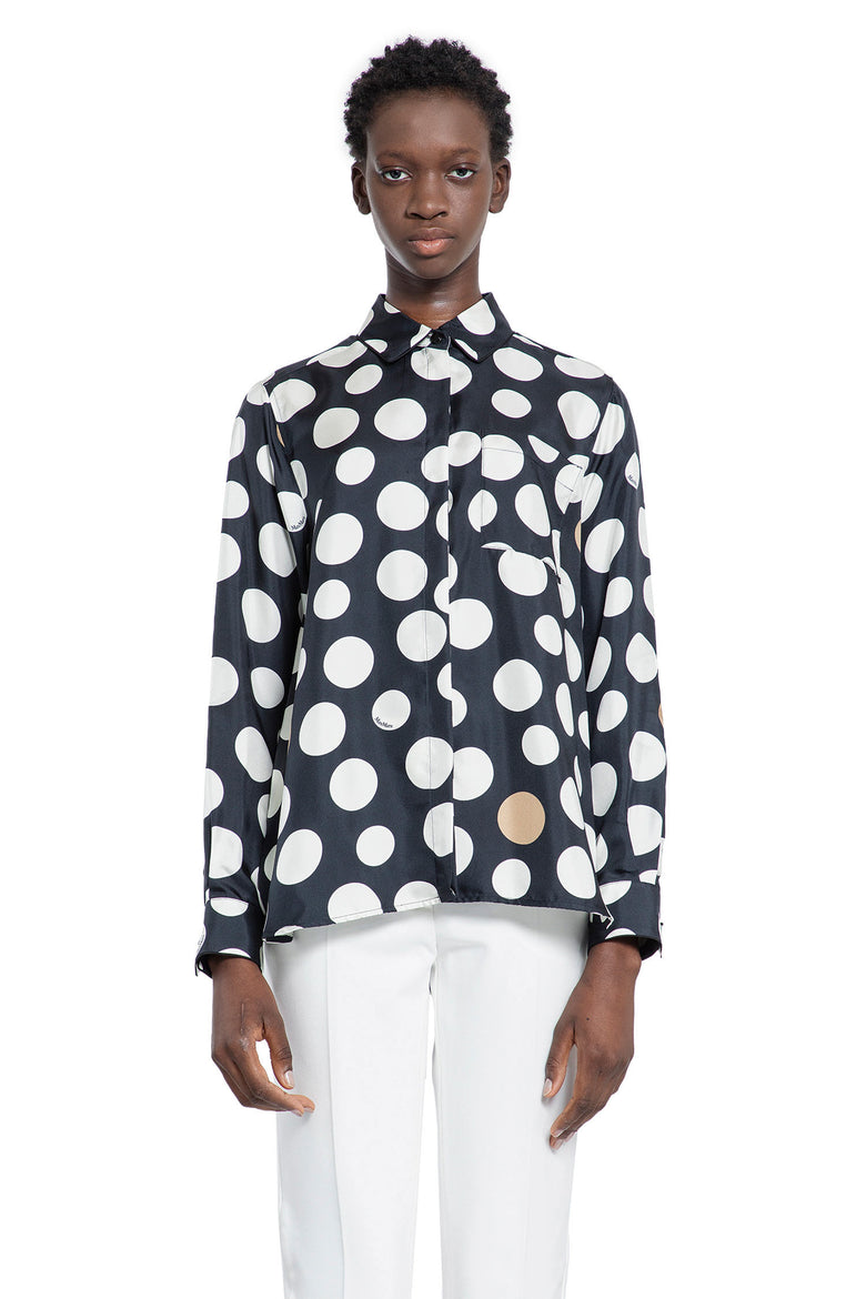 MAX MARA WOMAN BLACK&WHITE SHIRTS