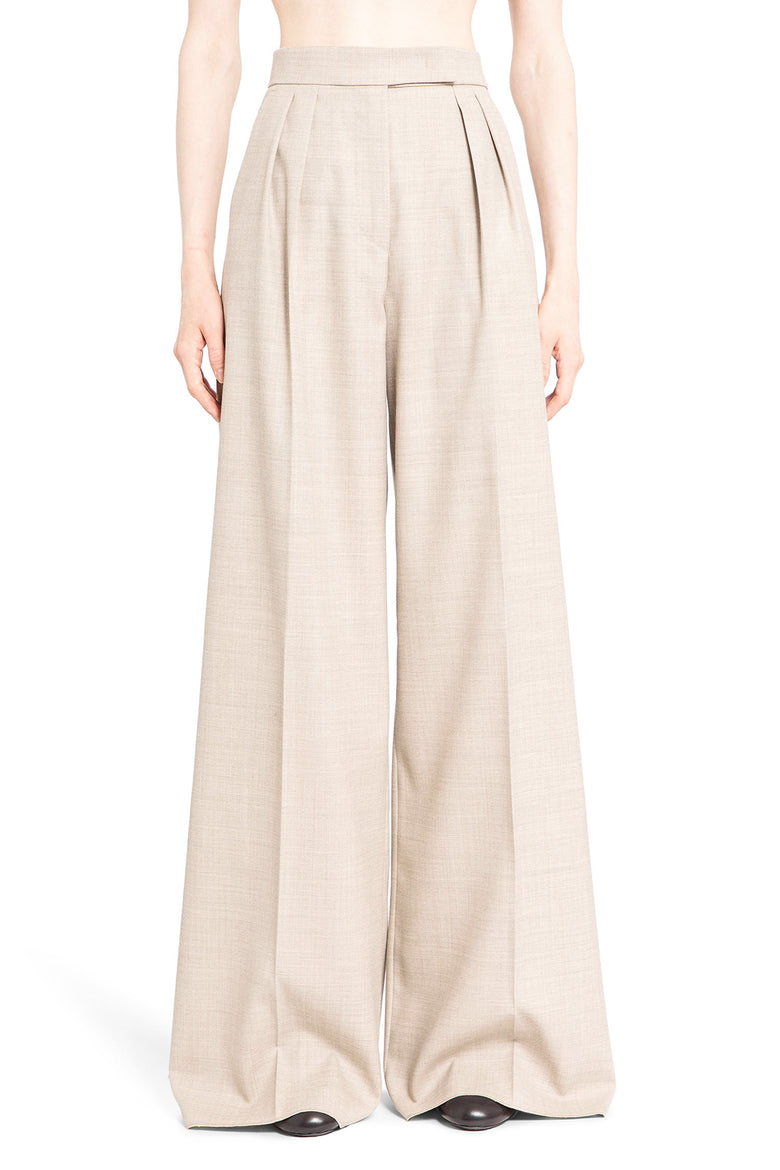 MAX MARA WOMAN BEIGE TROUSERS