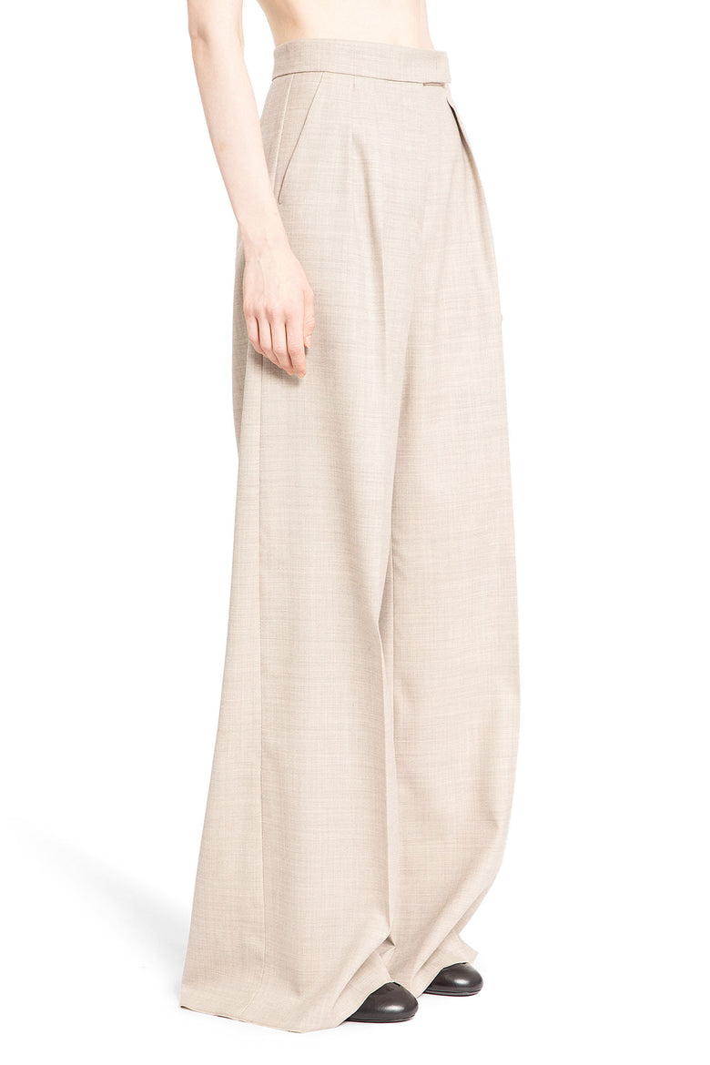 MAX MARA WOMAN BEIGE TROUSERS