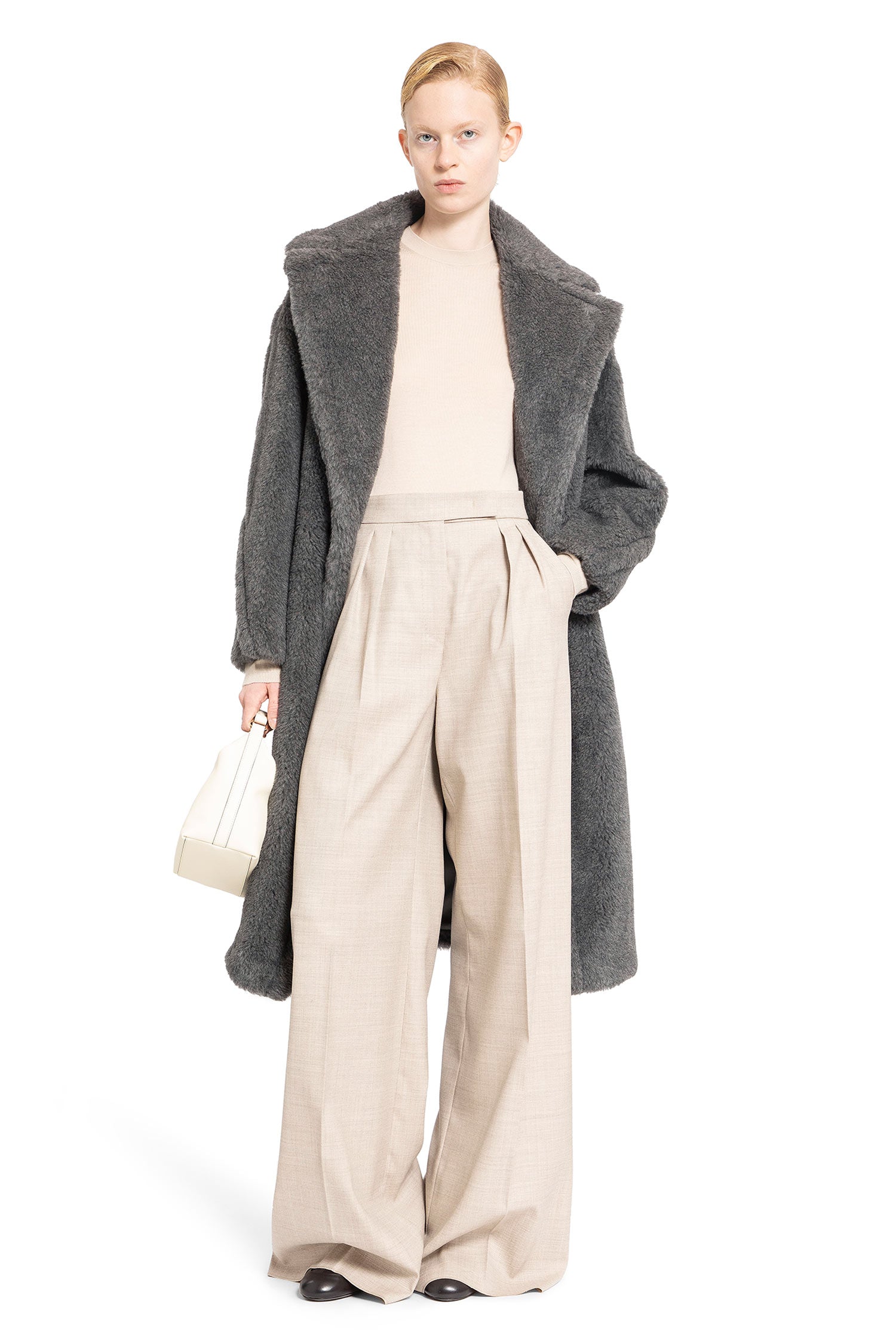 MAX MARA WOMAN BEIGE TROUSERS