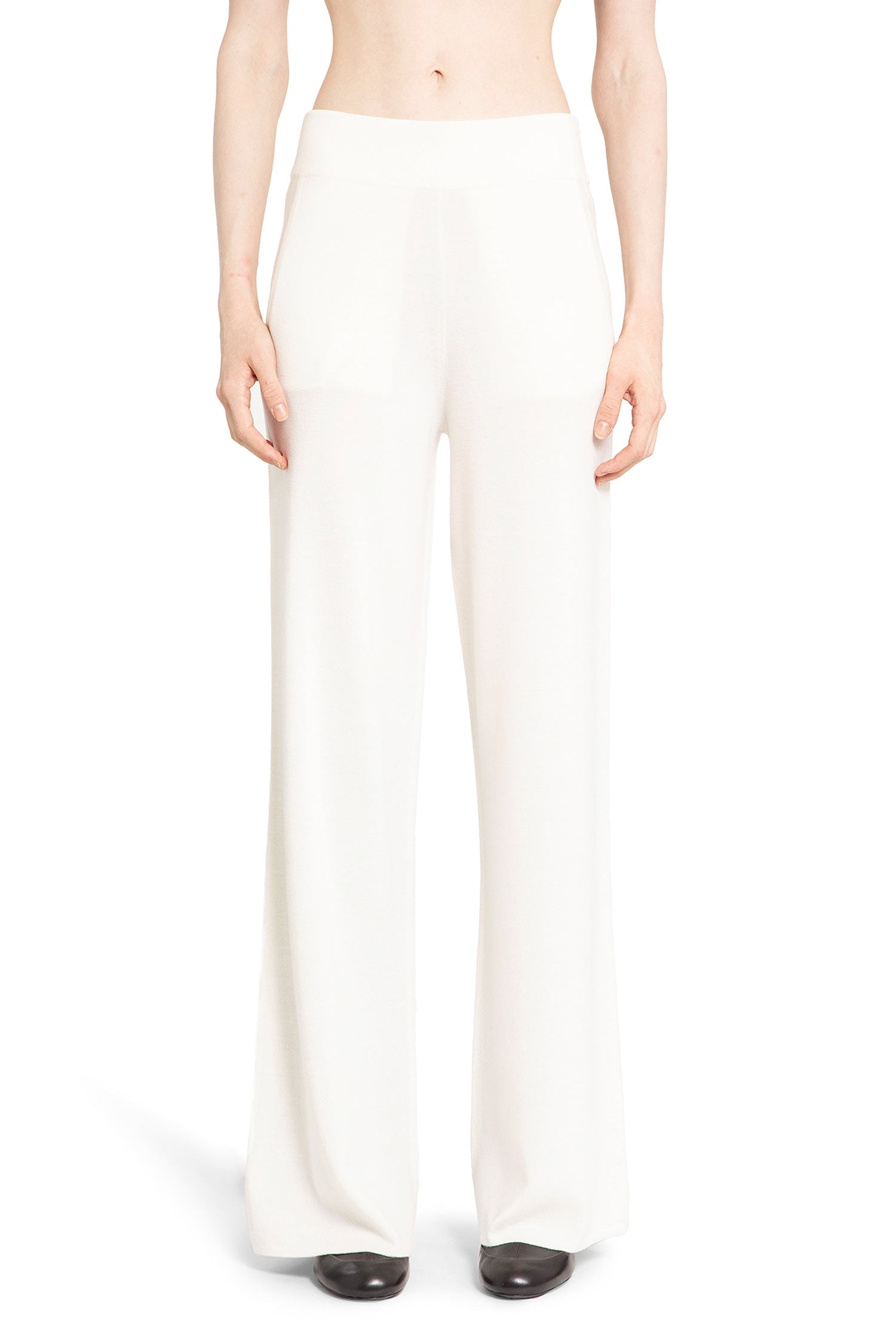 MAX MARA WOMAN WHITE TROUSERS