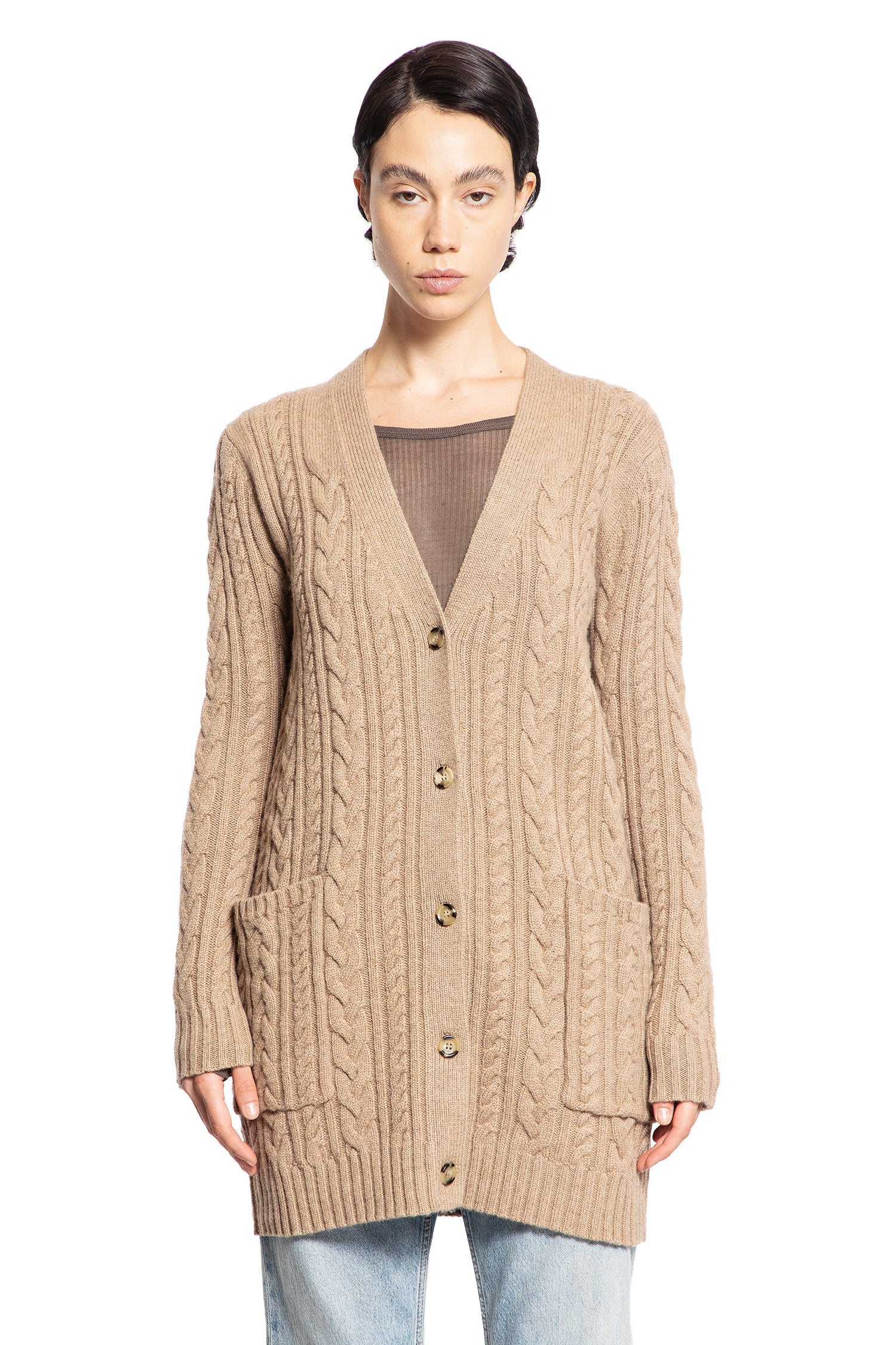 MAX MARA WOMAN BEIGE KNITWEAR