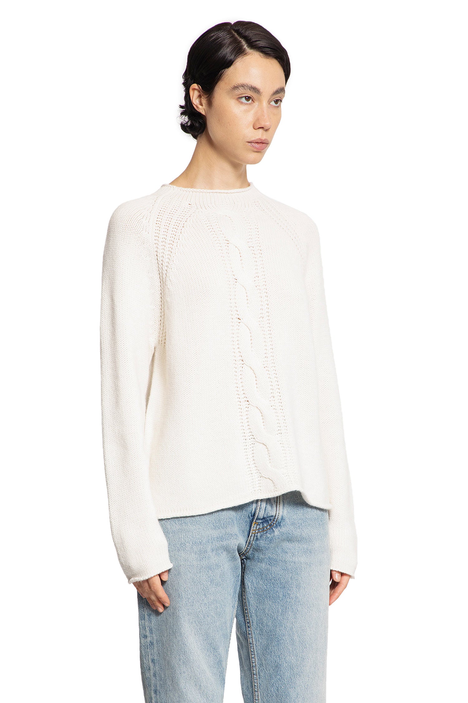 MAX MARA WOMAN WHITE KNITWEAR