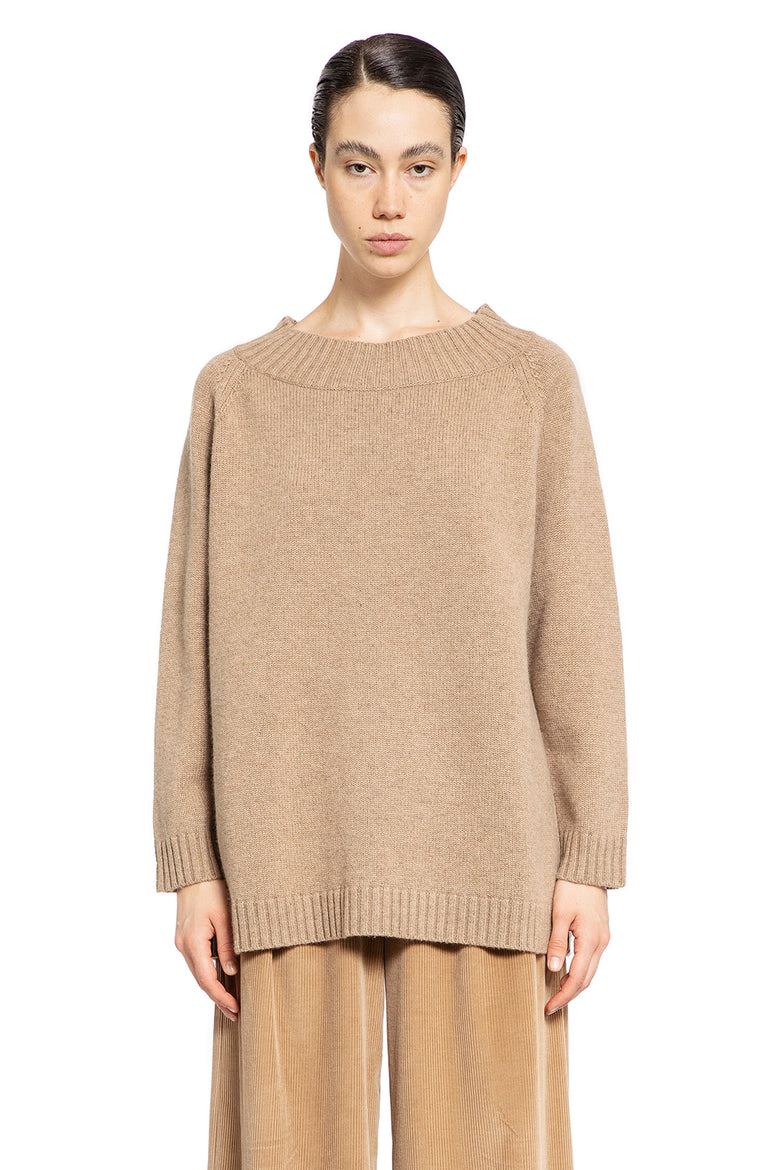 MAX MARA WOMAN BEIGE KNITWEAR