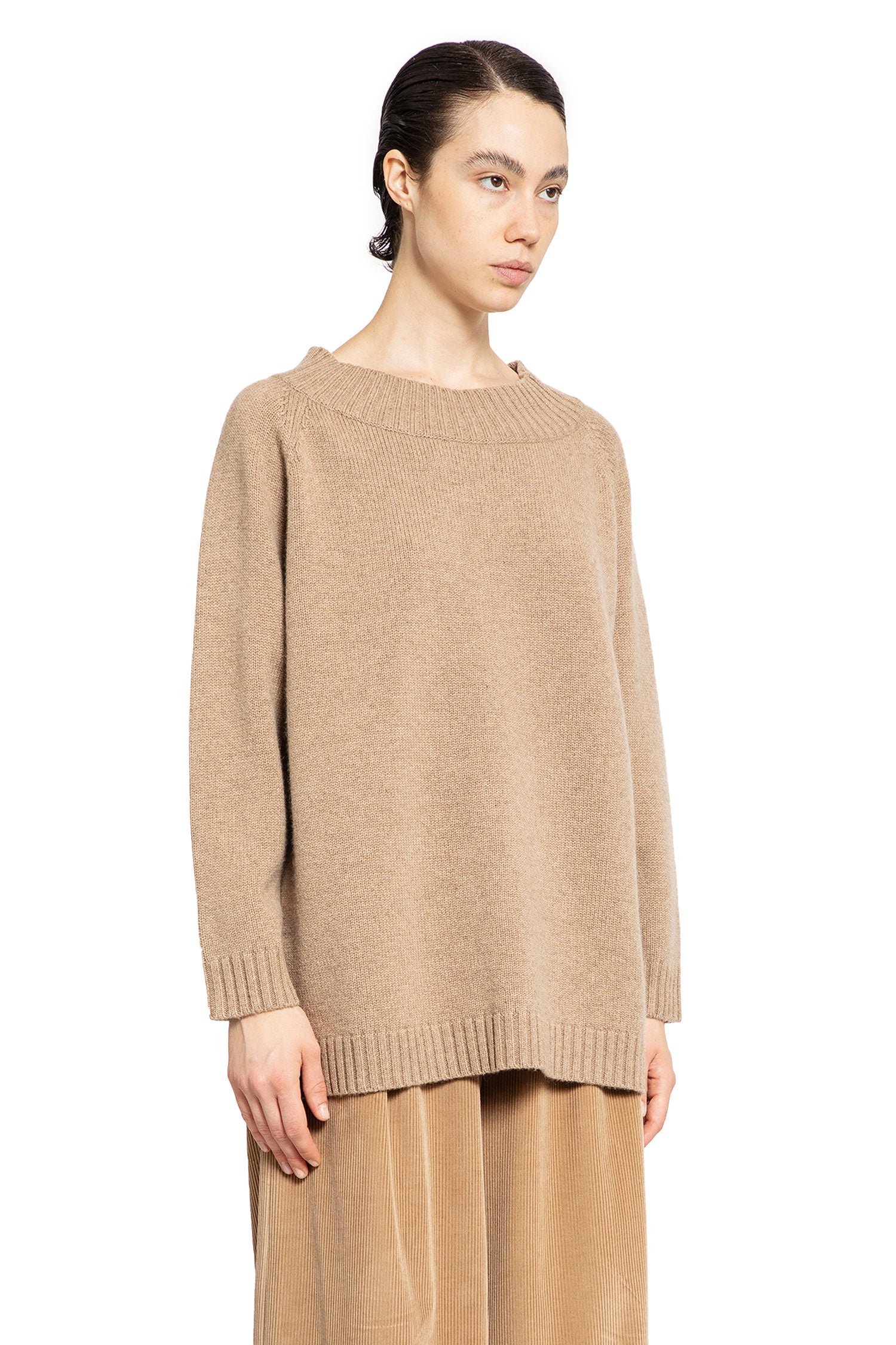 MAX MARA WOMAN BEIGE KNITWEAR