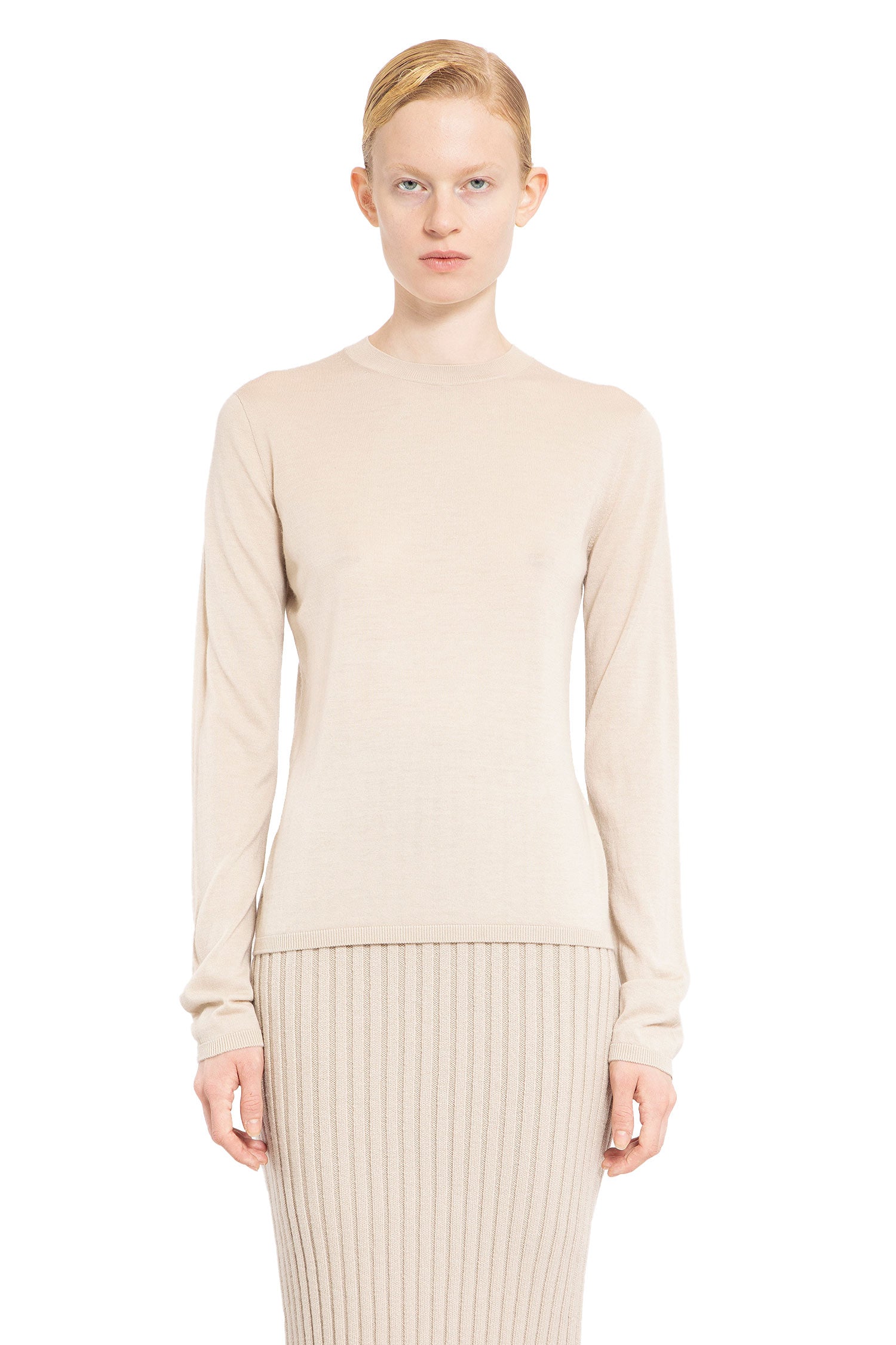 MAX MARA WOMAN BEIGE KNITWEAR