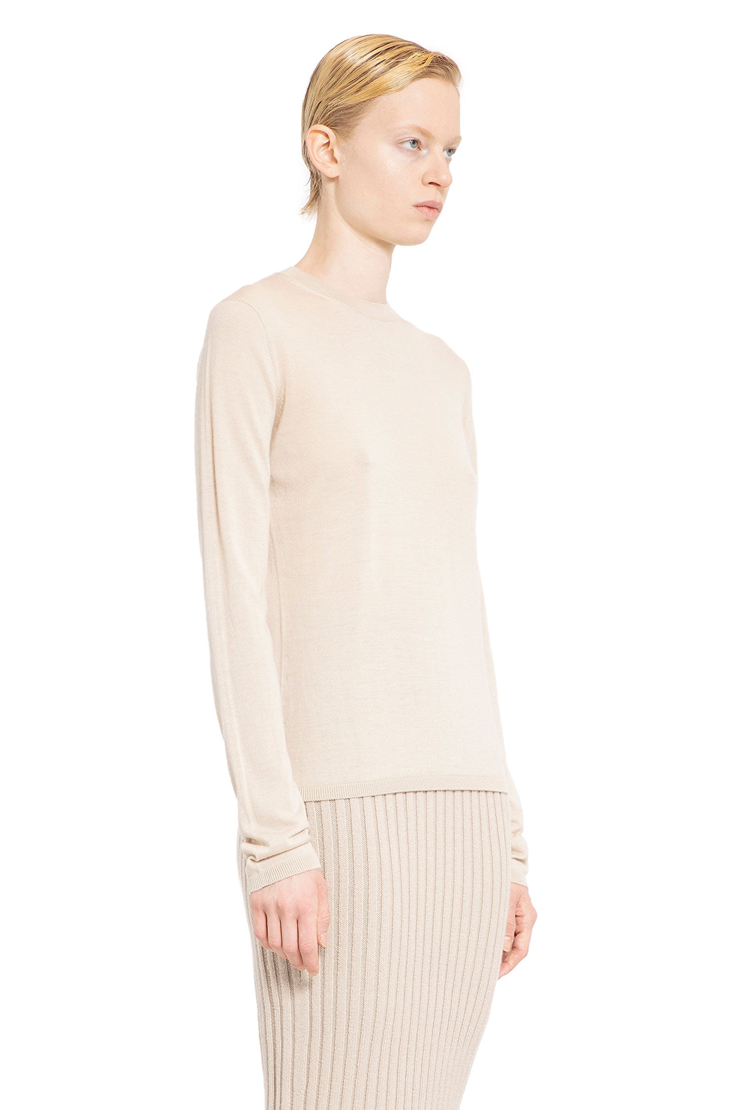 MAX MARA WOMAN BEIGE KNITWEAR