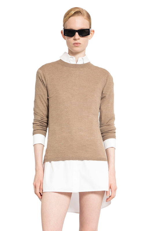 MAX MARA WOMAN BROWN KNITWEAR