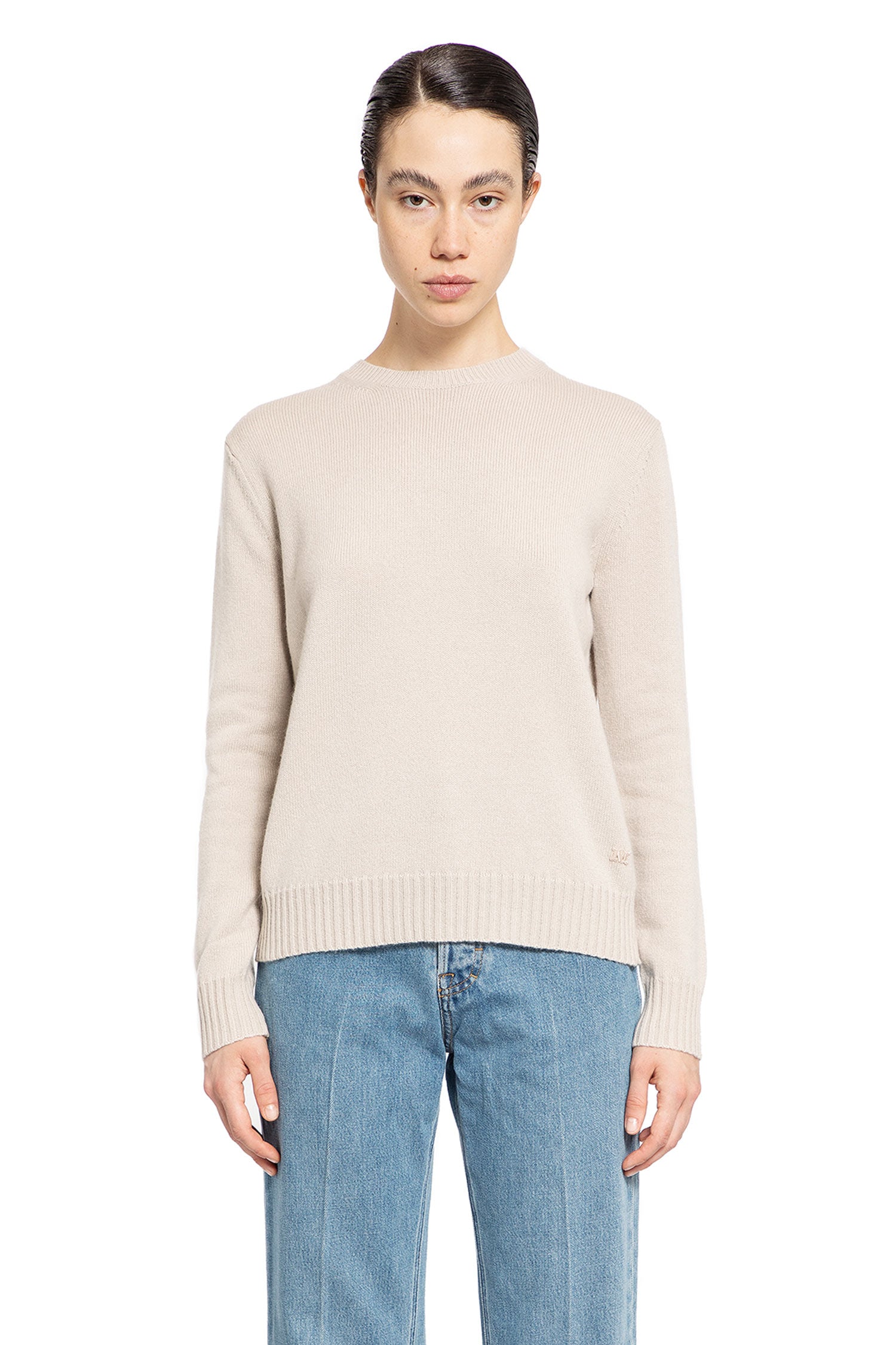 MAX MARA WOMAN BEIGE KNITWEAR