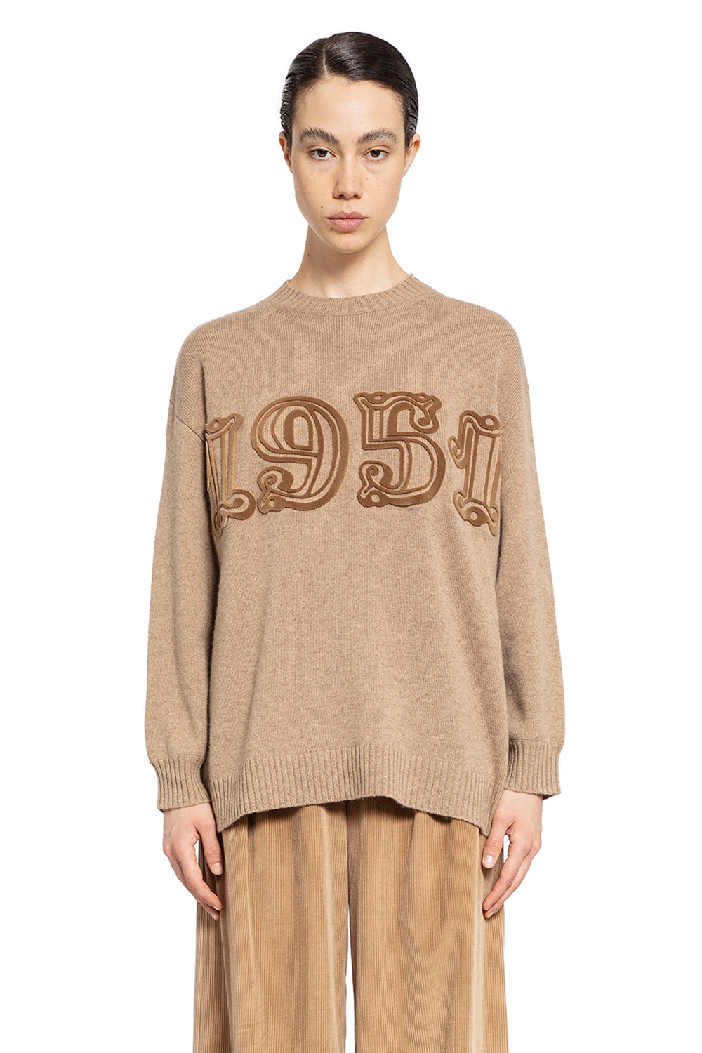 MAX MARA WOMAN BROWN KNITWEAR