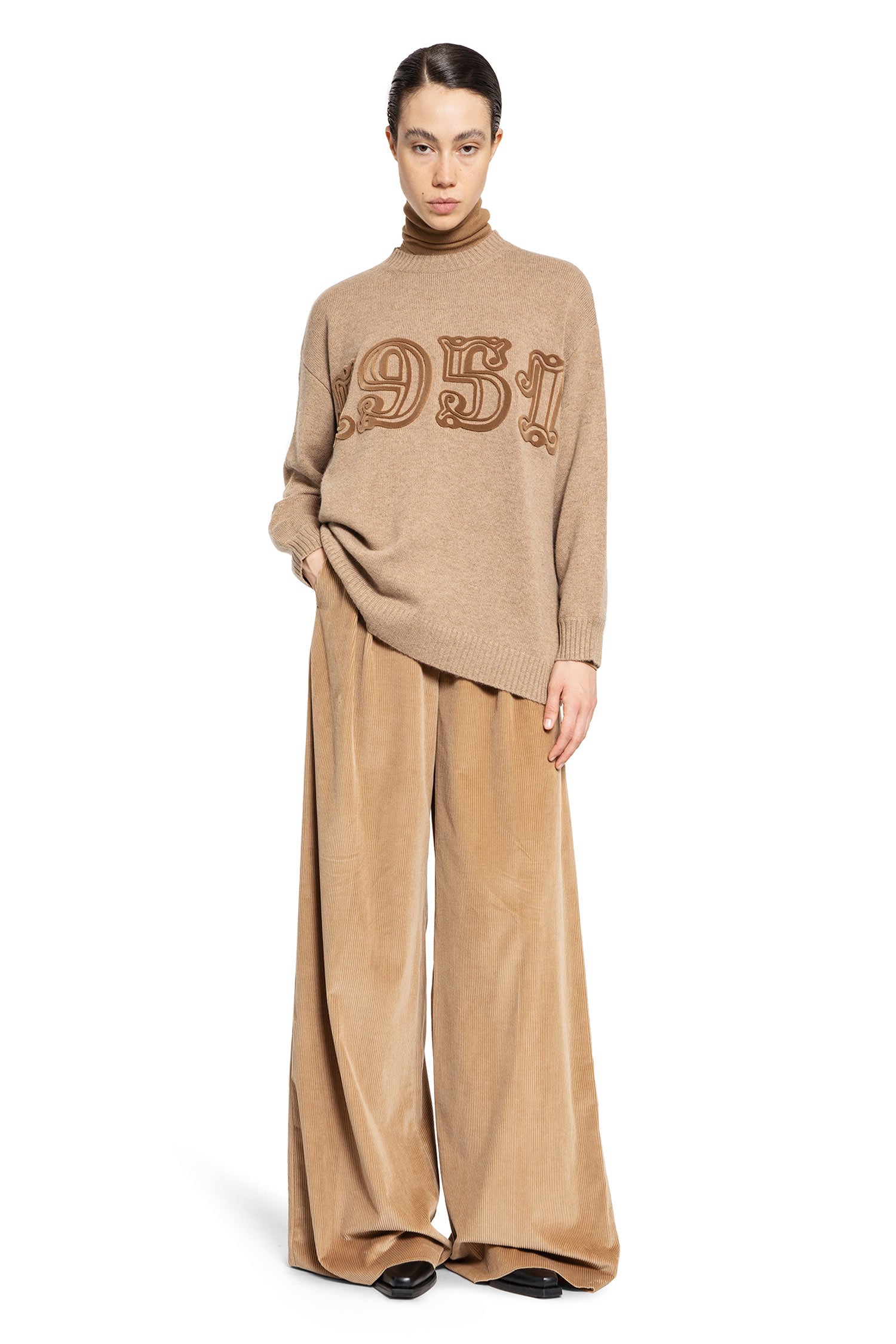 MAX MARA WOMAN BROWN KNITWEAR