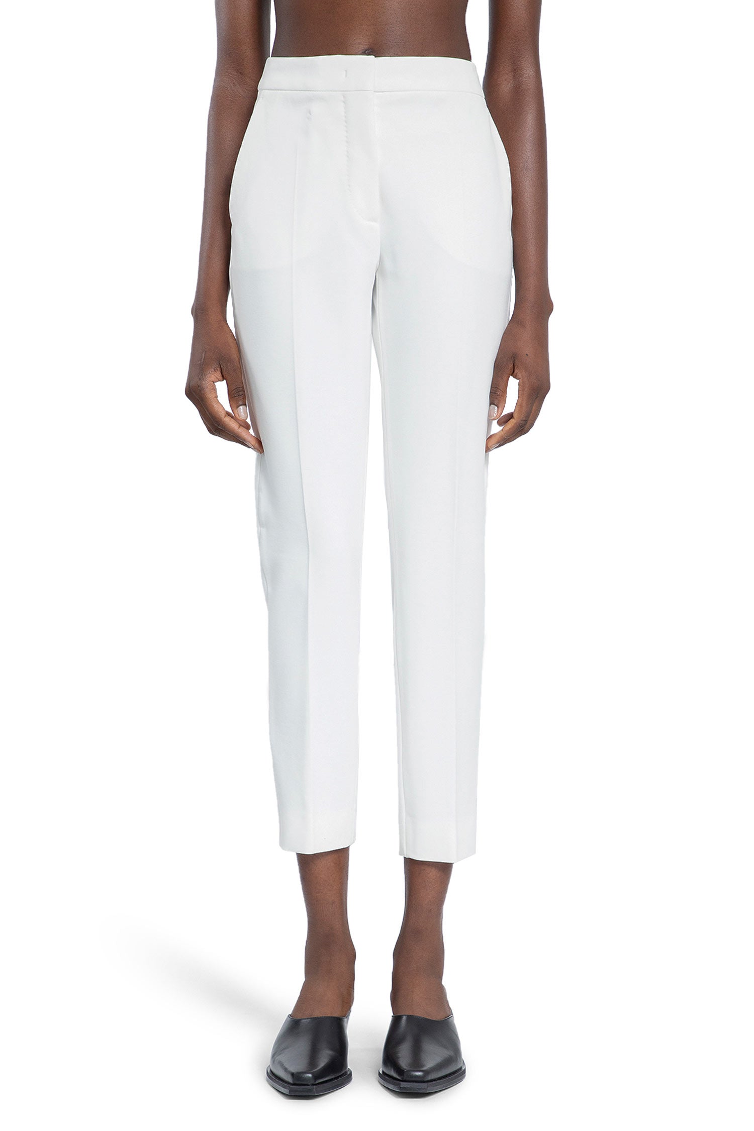 MAX MARA WOMAN WHITE TROUSERS