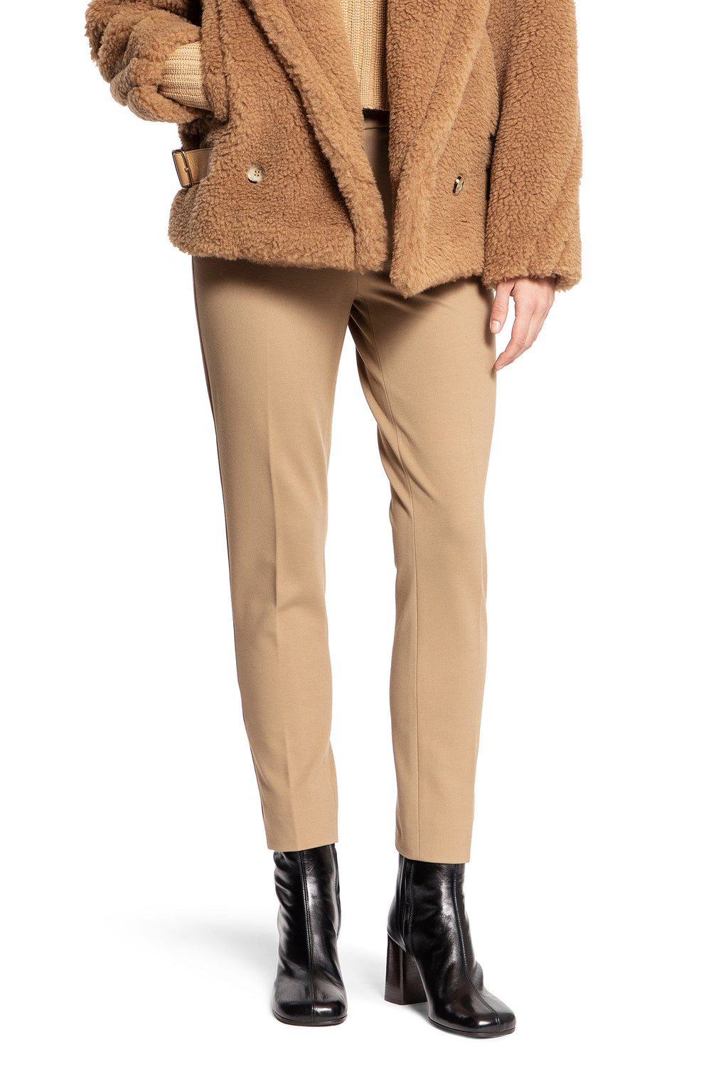 MAX MARA WOMAN BEIGE TROUSERS