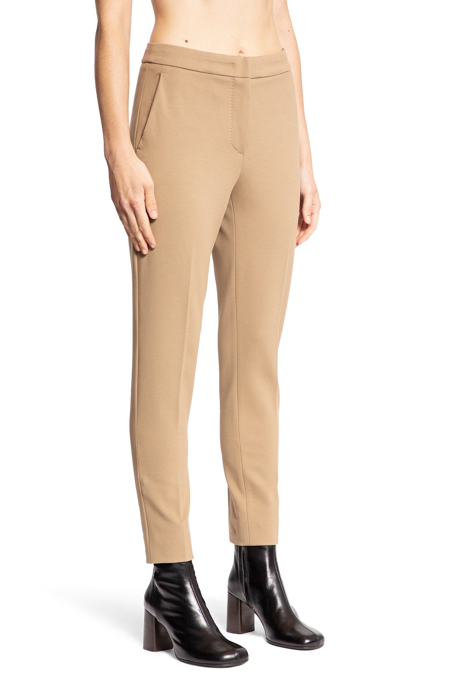 MAX MARA WOMAN BEIGE TROUSERS