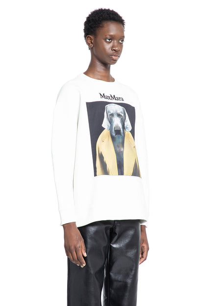 MAX MARA WOMAN OFF-WHITE SWEATSHIRTS