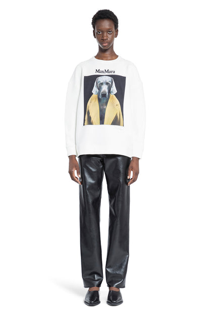 MAX MARA WOMAN OFF-WHITE SWEATSHIRTS