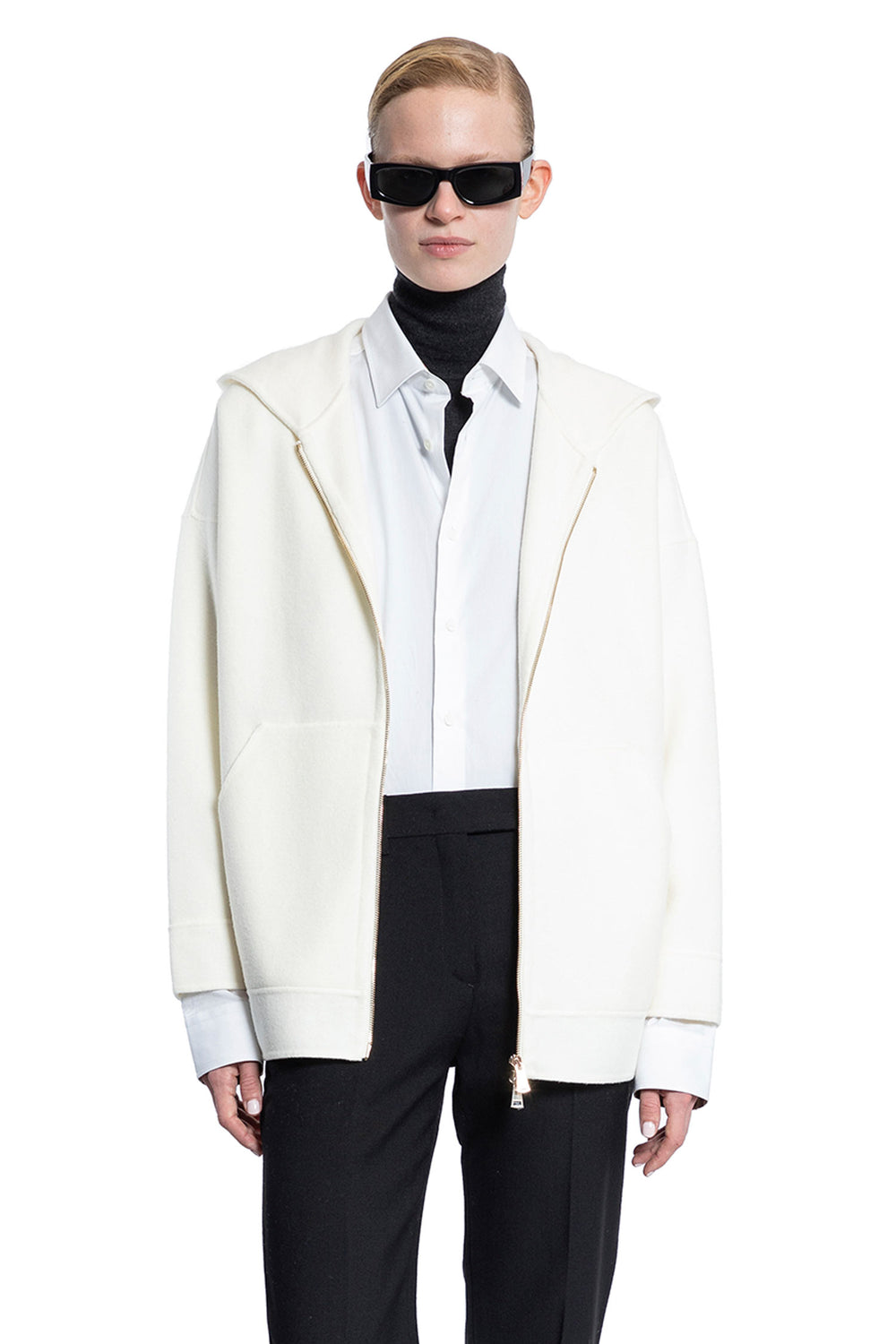 MAX MARA WOMAN OFF-WHITE SWEATSHIRTS