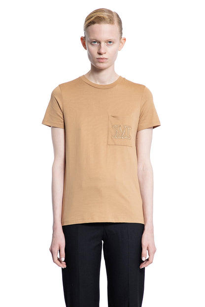 Antonioli MAX MARA WOMAN BEIGE T-SHIRTS & TANK TOPS