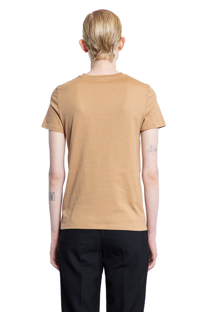 MAX MARA WOMAN BEIGE T-SHIRTS & TANK TOPS