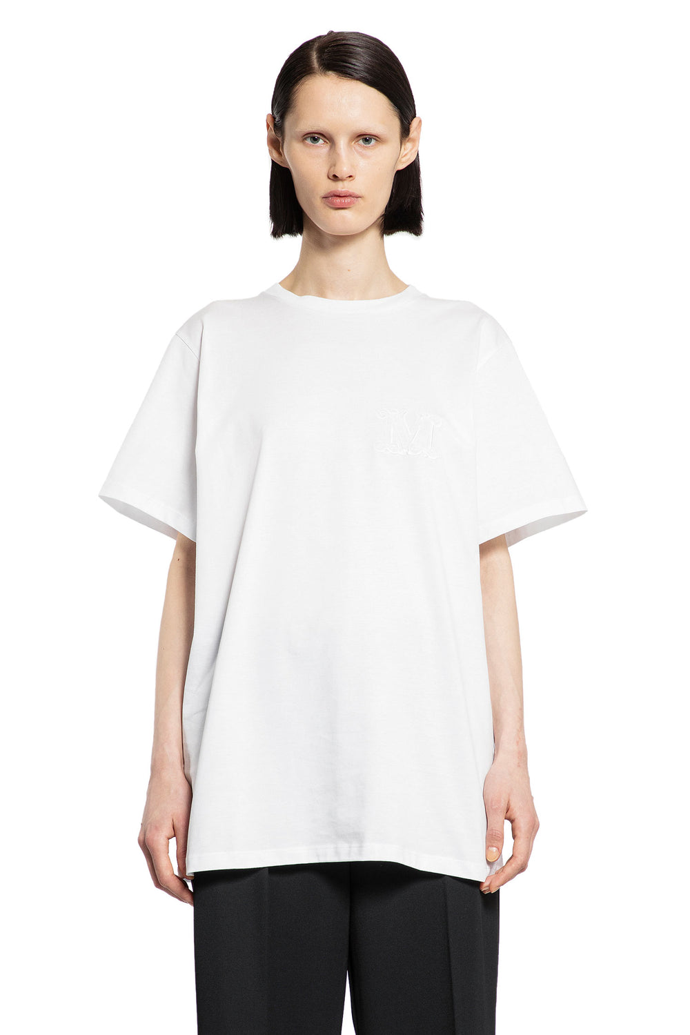 MAX MARA WOMAN WHITE T-SHIRTS & TANK TOPS