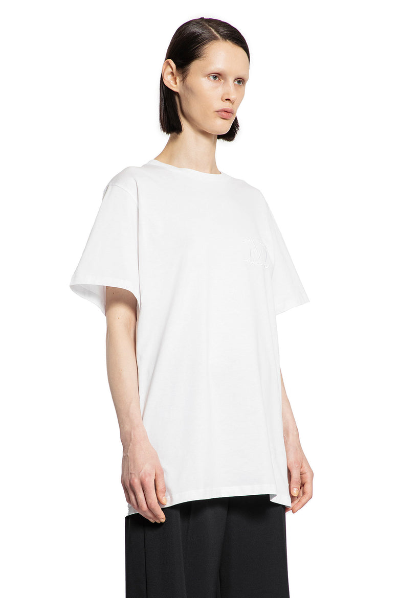 MAX MARA WOMAN WHITE T-SHIRTS & TANK TOPS