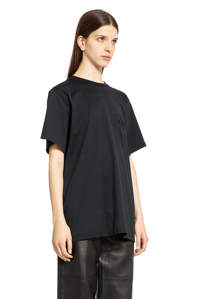 MAX MARA WOMAN BLACK T-SHIRTS & TANK TOPS