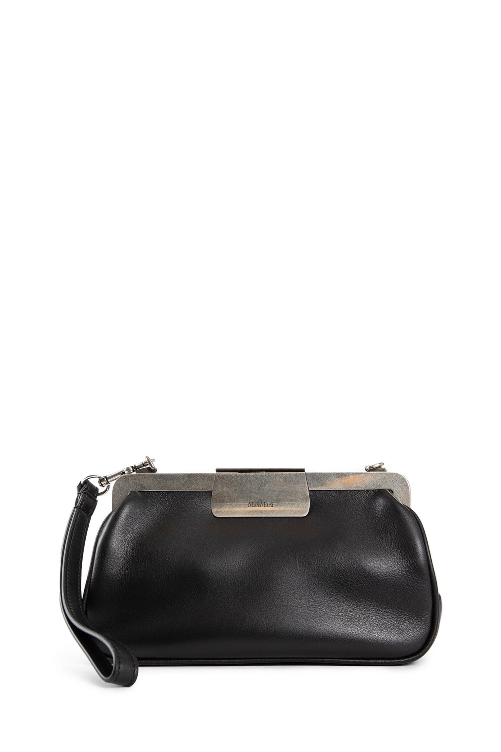 MAX MARA WOMAN BLACK CLUTCHES & POUCHES