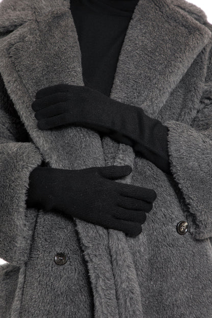 MAX MARA WOMAN BLACK GLOVES