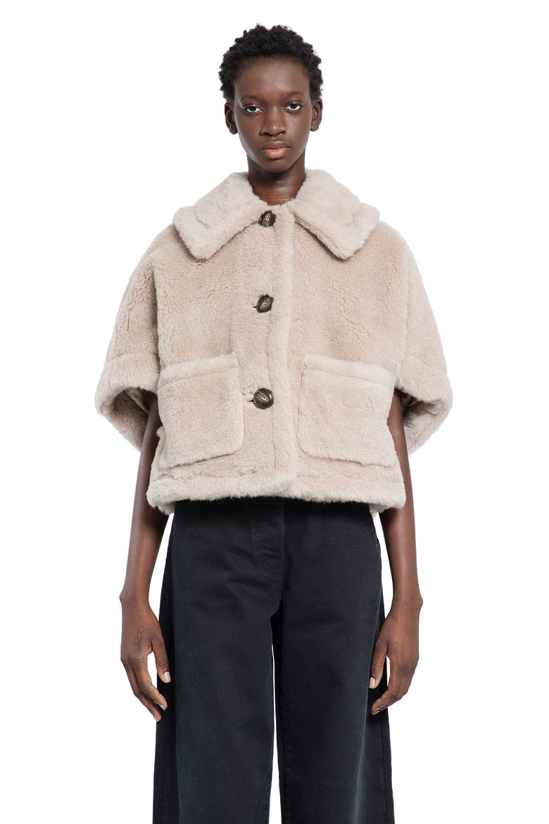 MAX MARA WOMAN BEIGE COATS