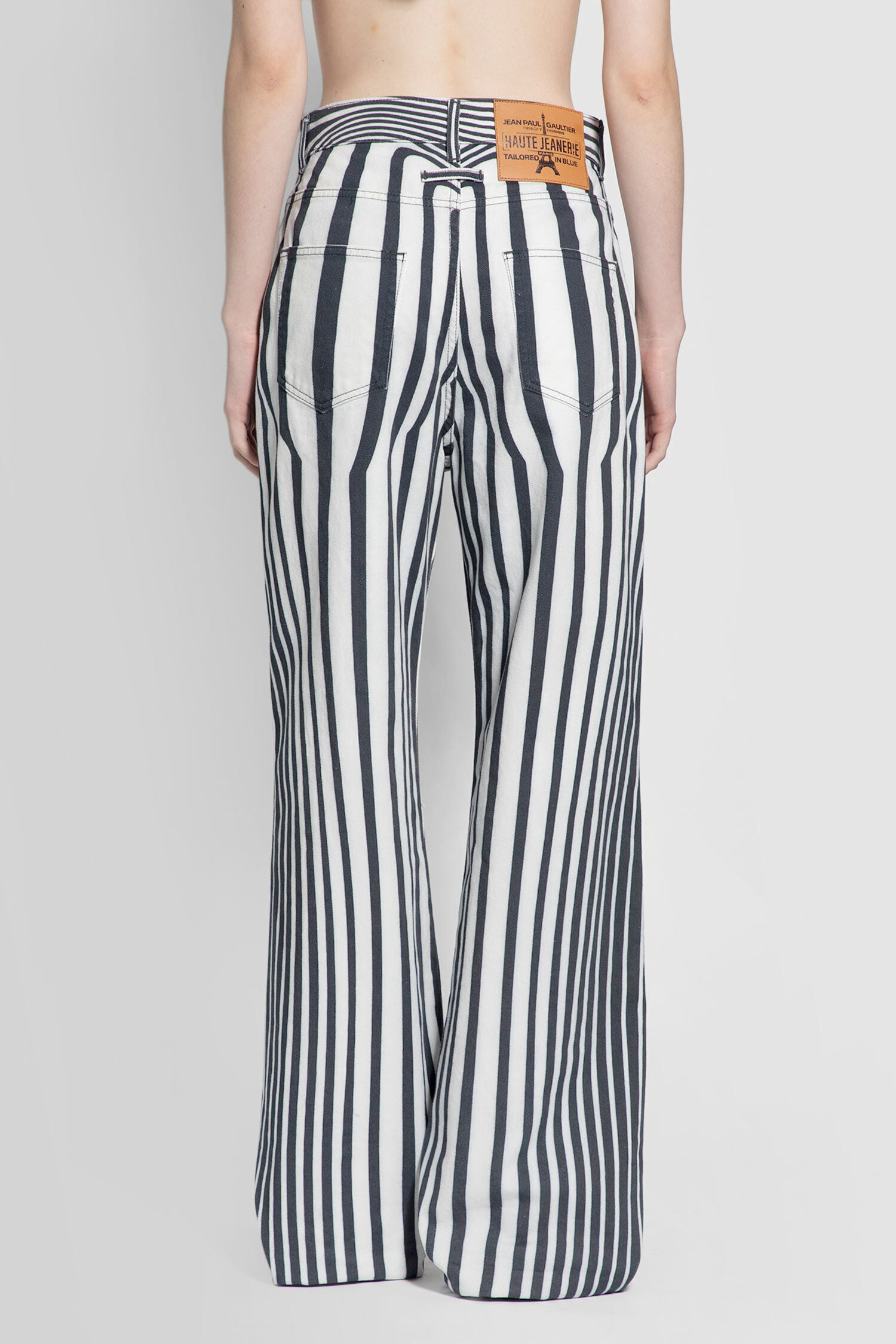 JEAN PAUL GAULTIER WOMAN BLACK&WHITE JEANS